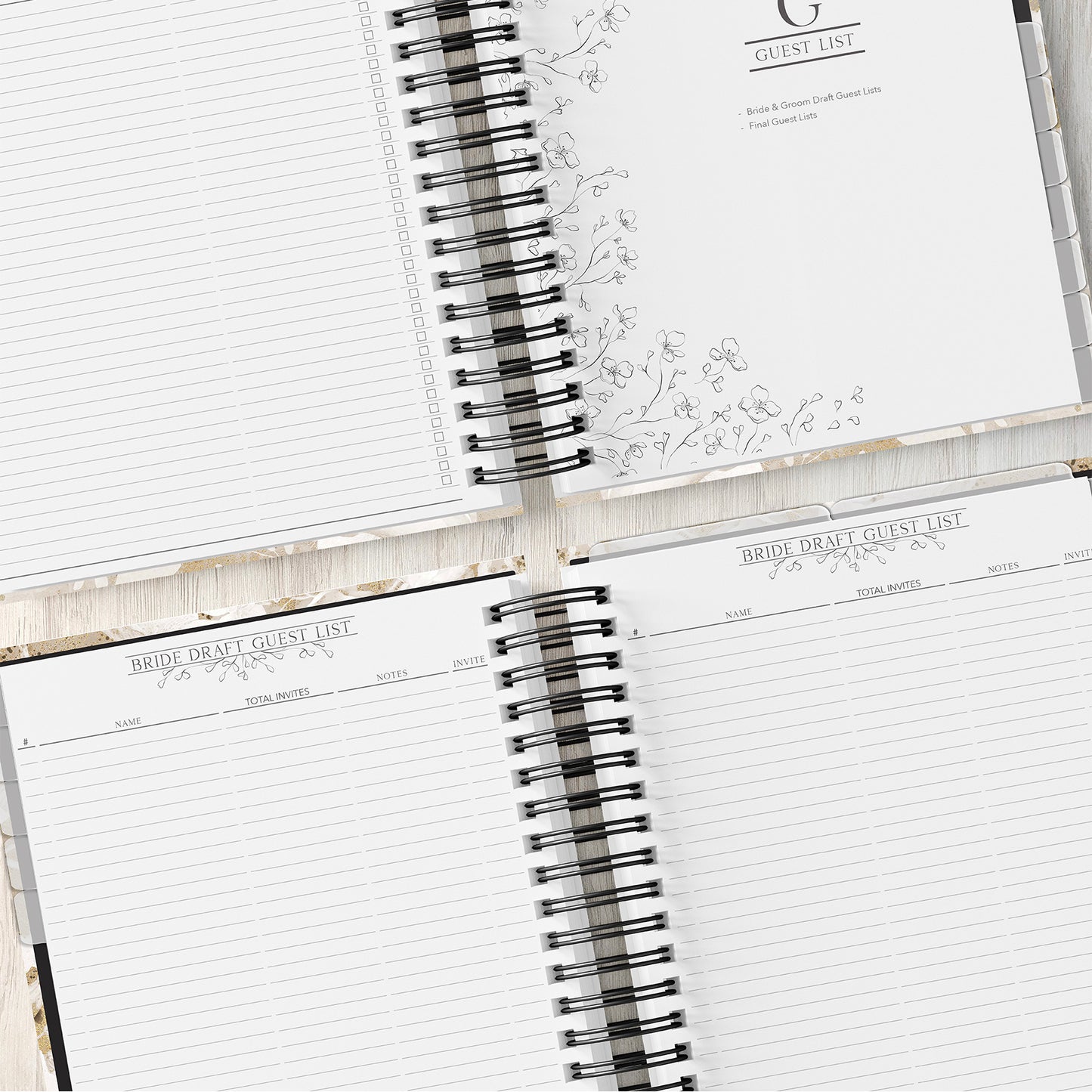 Wedding Planner (Custom Monthly and Weekly inserts)