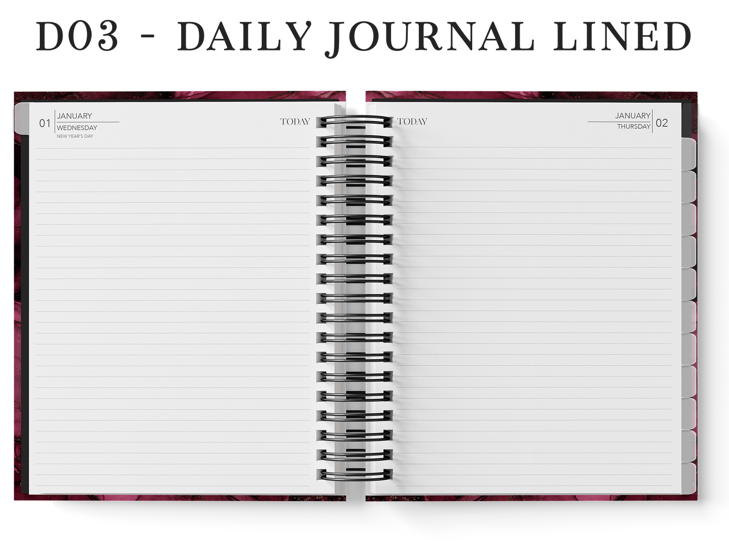Year Planner (Custom Monthly and Daily inserts)