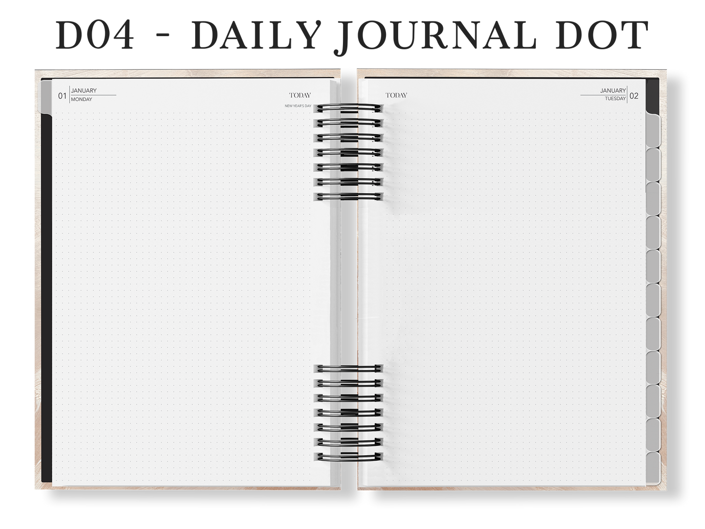 A4 Year Planner (Custom Monthly and Daily inserts)