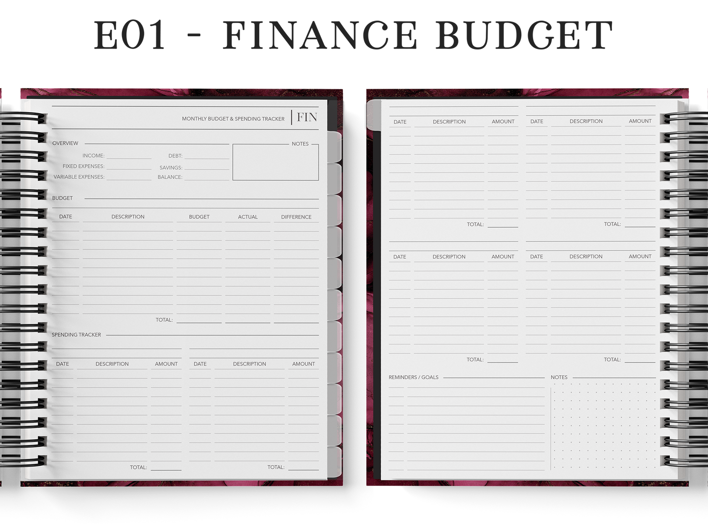 Year Planner (Custom Monthly and Daily inserts)
