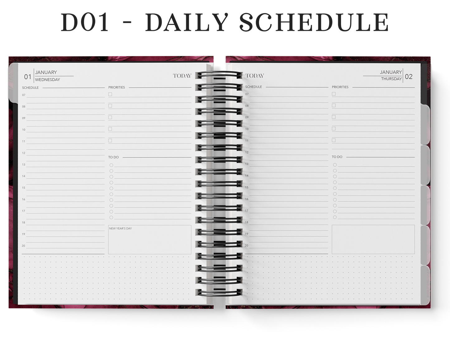 6-Month Planner (Custom Monthly, Weekly and Daily inserts)