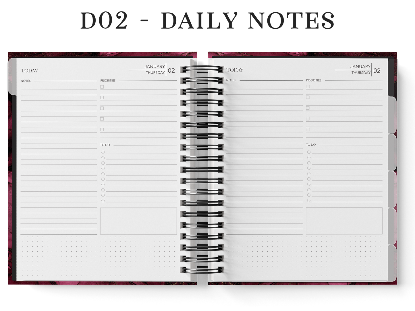6-Month Planner (Custom Monthly, Weekly and Daily inserts)
