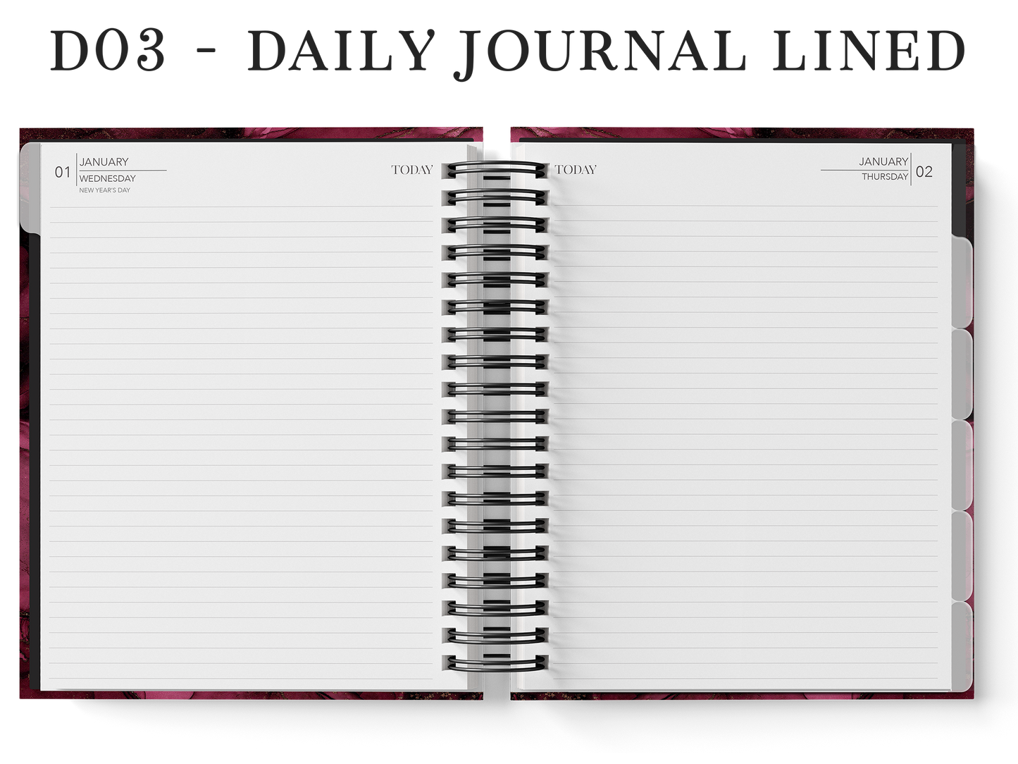 6-Month Planner (Custom Monthly, Weekly and Daily inserts)