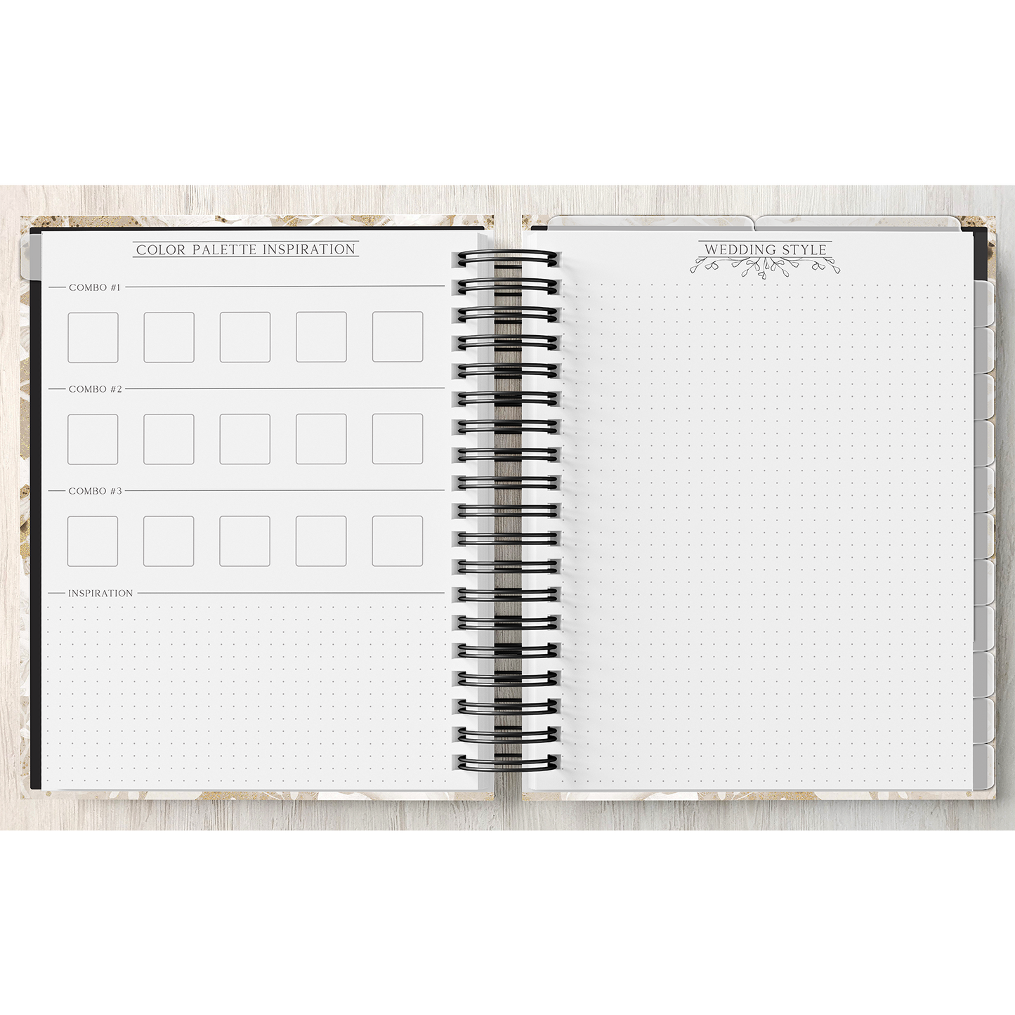 Wedding Planner (Custom Monthly and Weekly inserts)