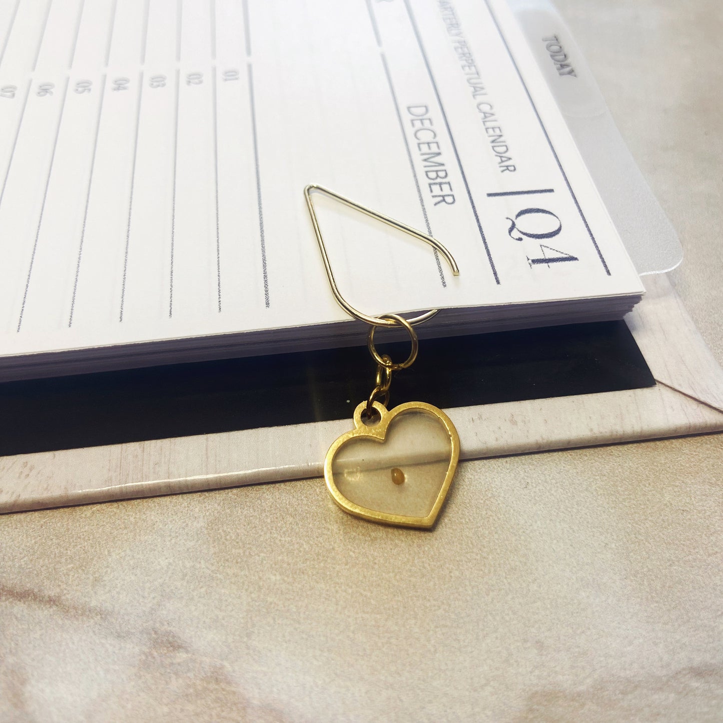 Faith Like a Mustard Seed Heart Planner Bookmark Charms