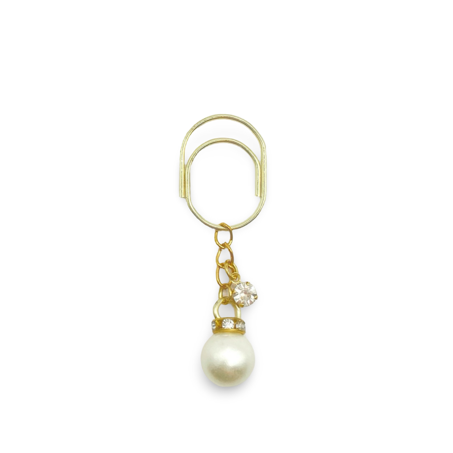 Single Pearl Drop Planner Bookmark Charms