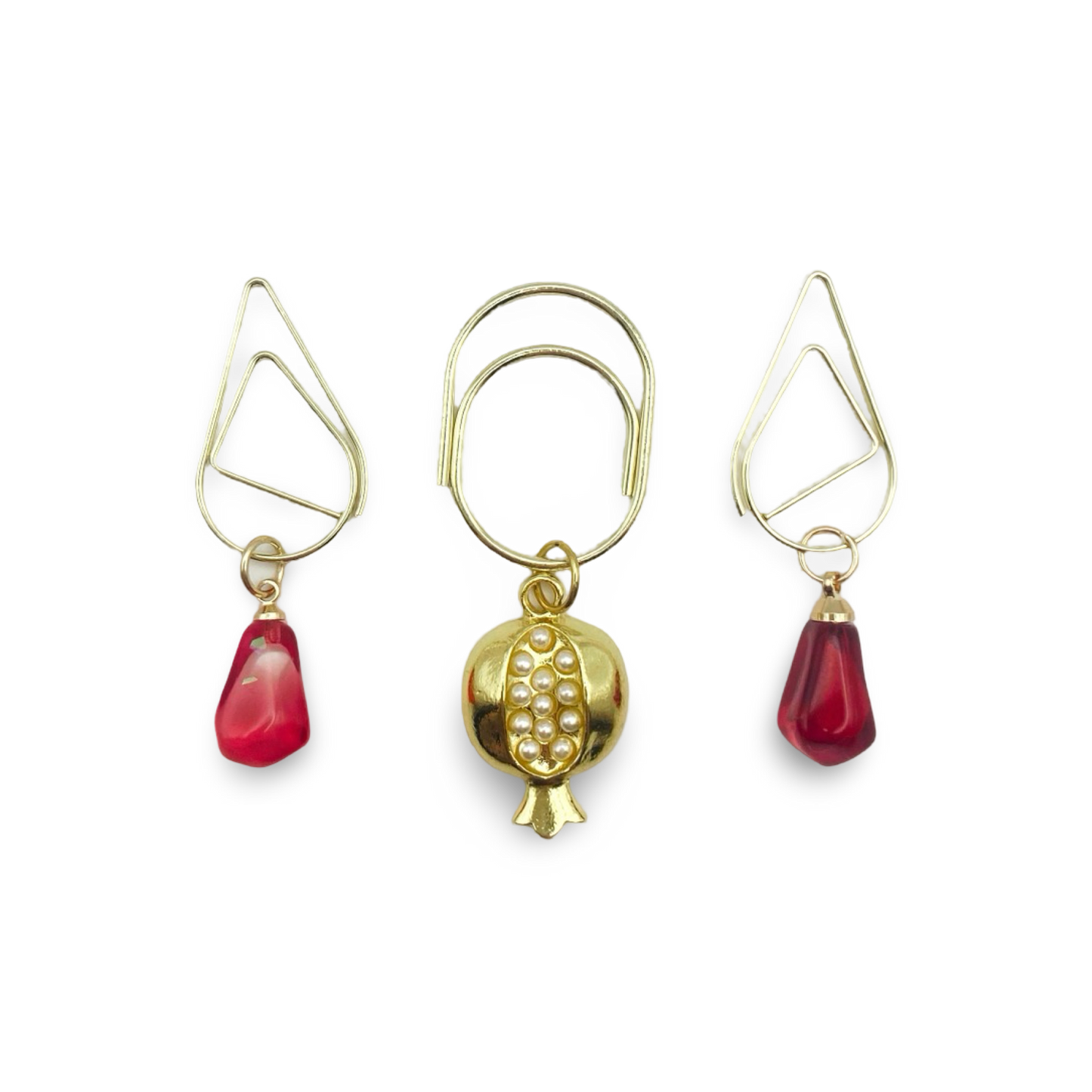 Pomegranate Trio Planner Bookmark Charms