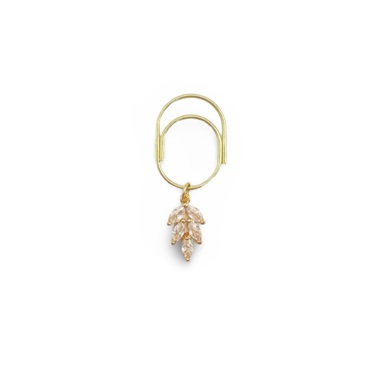 Sparkle Leaf Planner Bookmark Charms