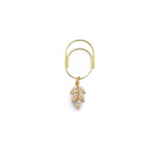 Sparkle Leaf Planner Bookmark Charms