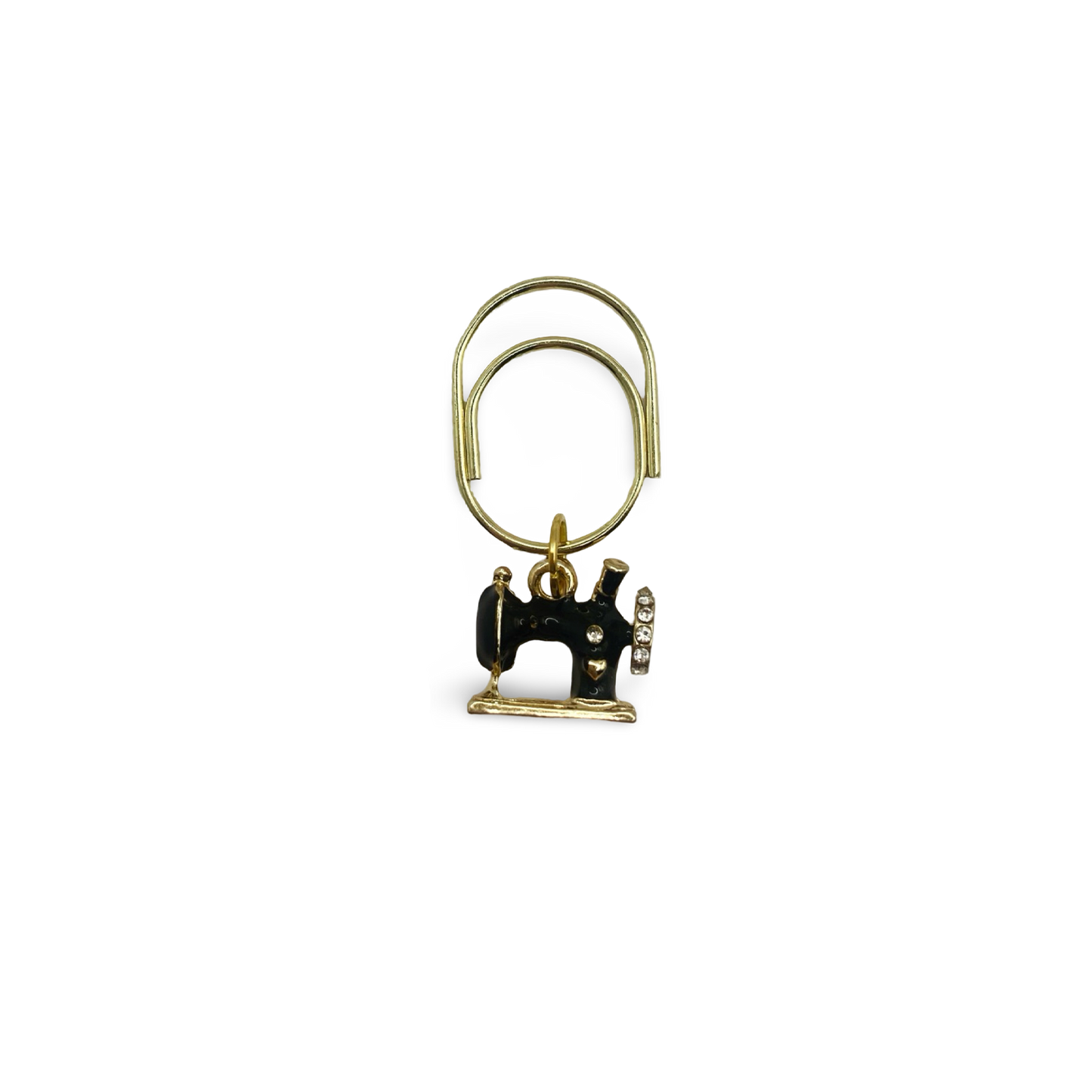 Sewing Machine Black Planner Bookmark Charms