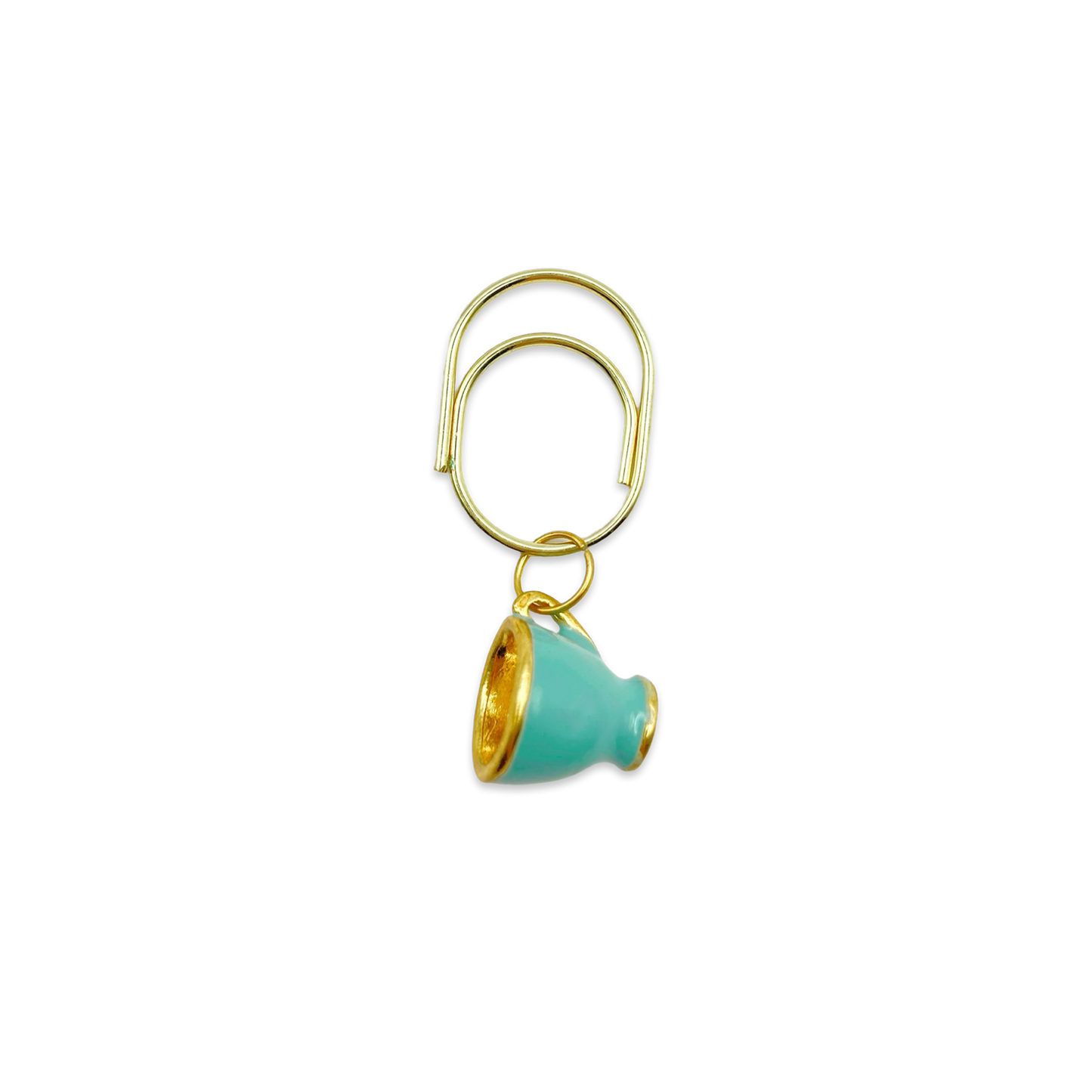 Turquoise Teacup Planner Bookmark Charms