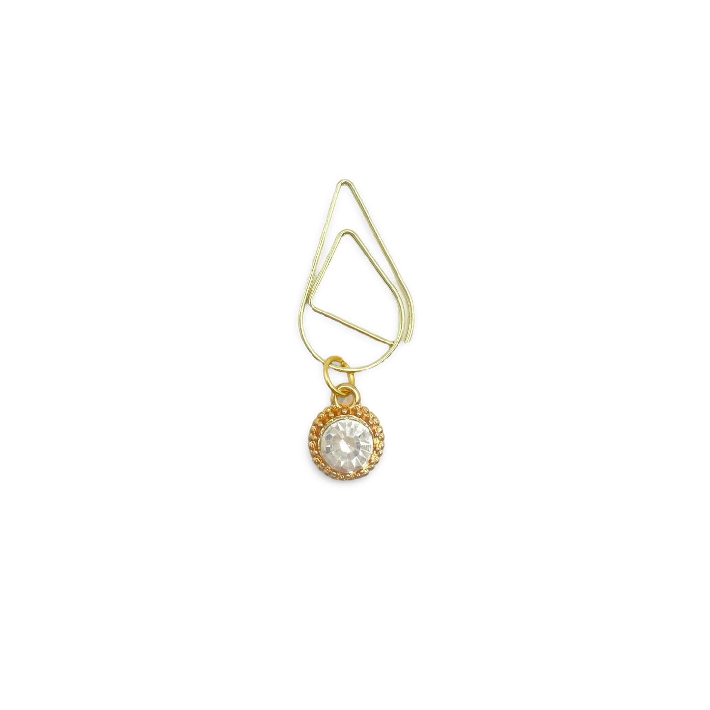 Rhinestone Round Planner Bookmark Charms