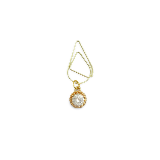 Rhinestone Round Planner Bookmark Charms