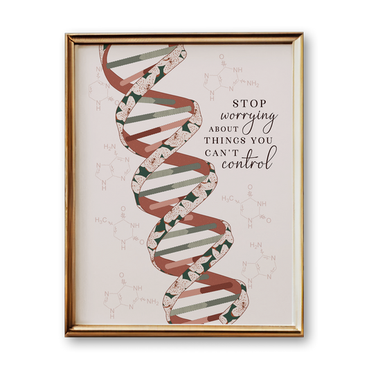 DNA Anatomy Art Print (Neutral Style)