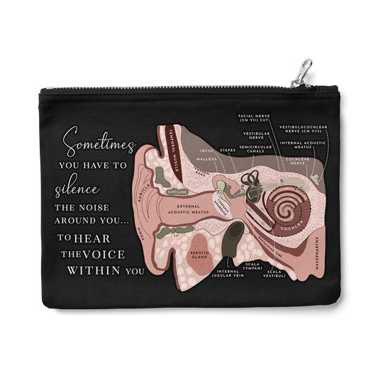 Ear Anatomy Zipper Pouch