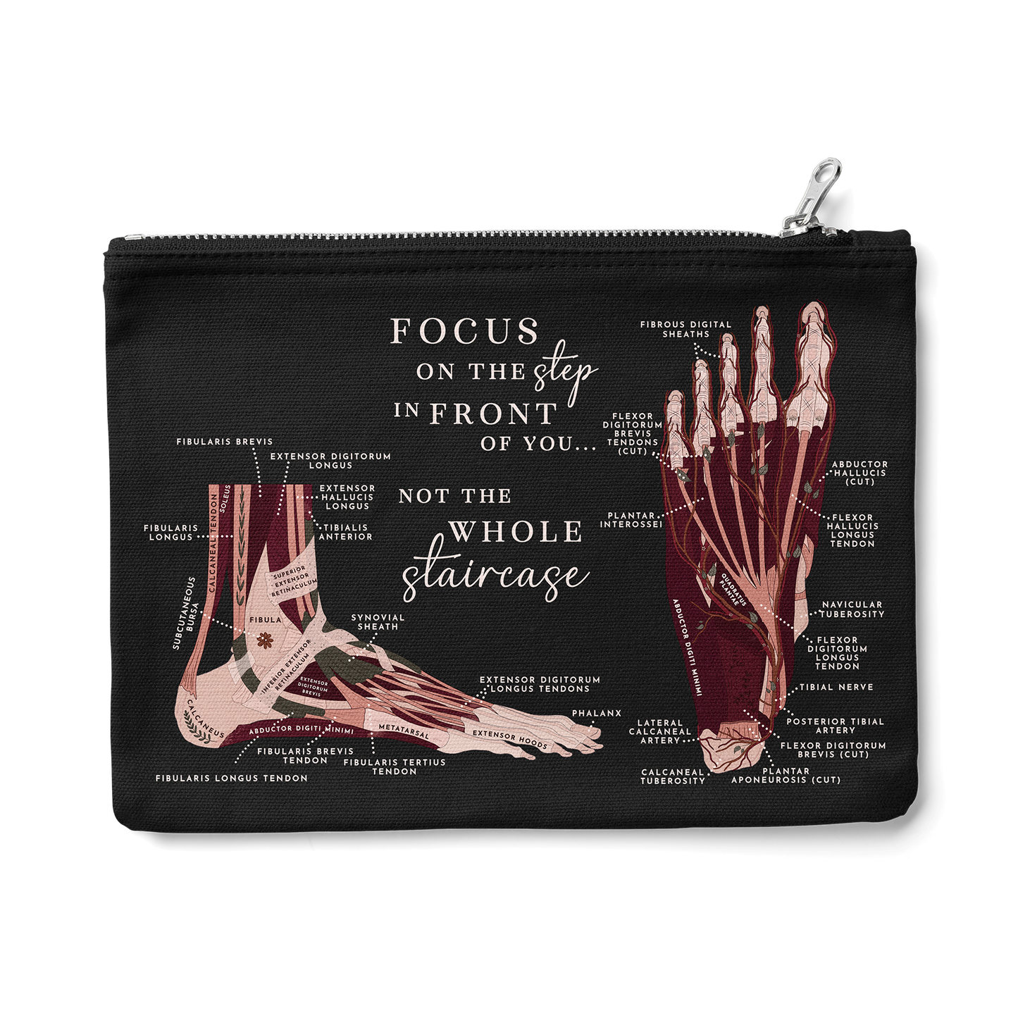 Foot Anatomy Zipper Pouch