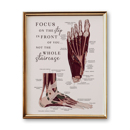 Foot Anatomy Art Print (Neutral Style)