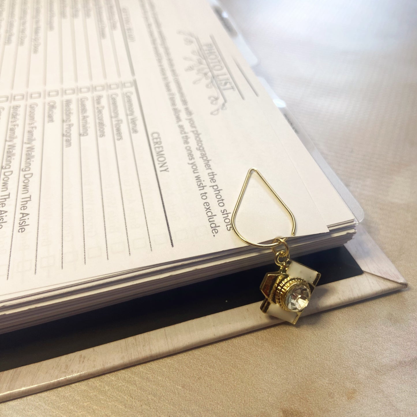 Travel Trio Planner Bookmark Charms