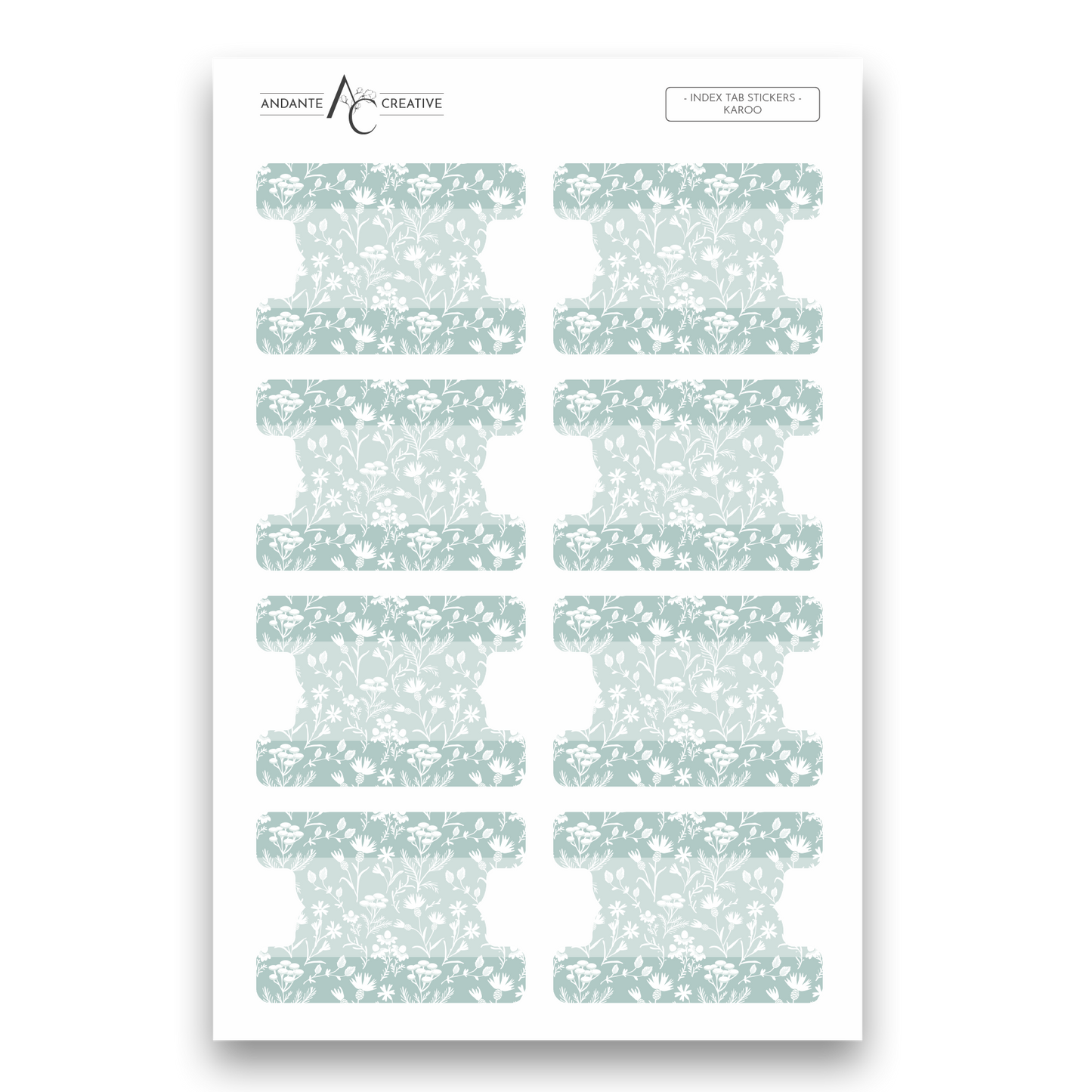 Karoo - Index Sticker Sheet