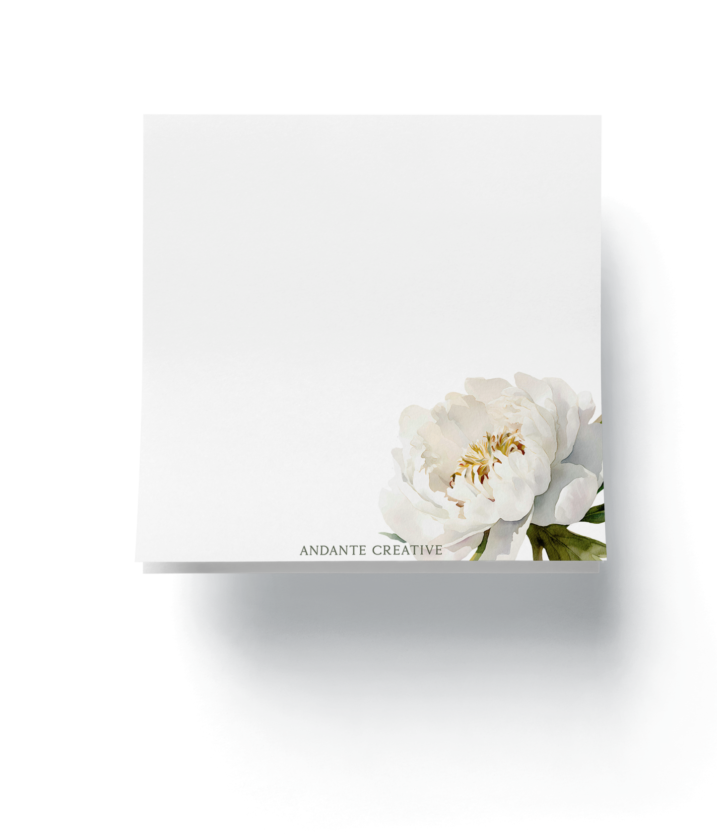 White Peony Notepad