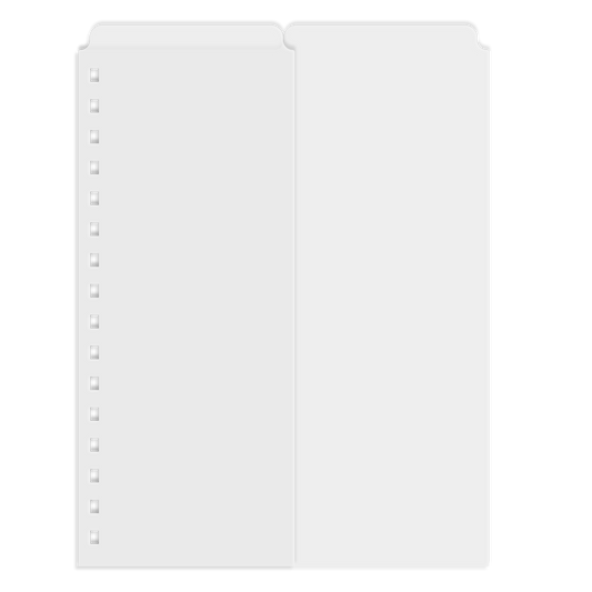 Dividers - Top 2 Tab Set (Punched - Wire binding)