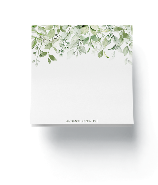 Watercolor Leaves Notepad