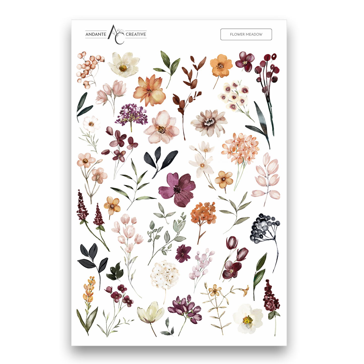 Meadow Floral Sticker Sheet