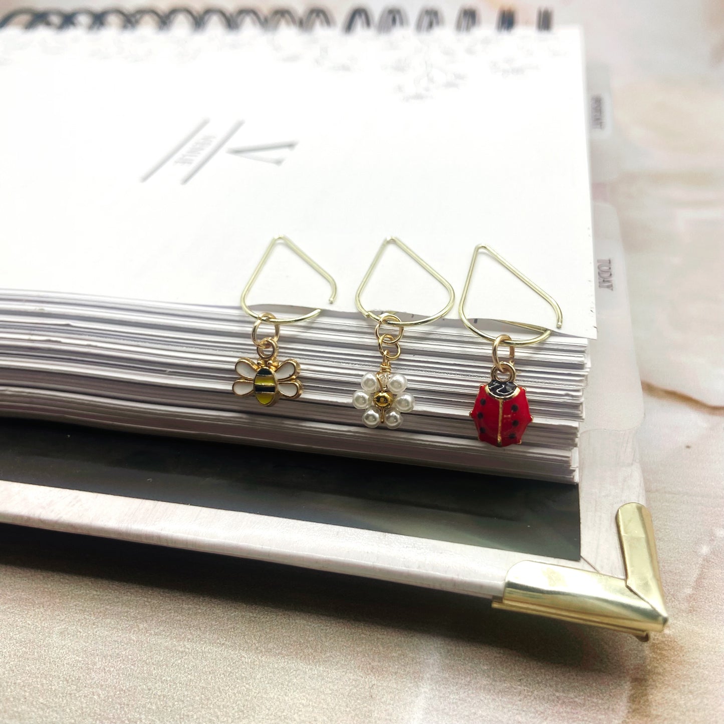 Garden Trio Planner Bookmark Charms