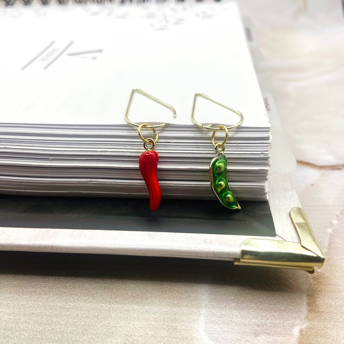 Recipebook Veggies Planner Bookmark Charms