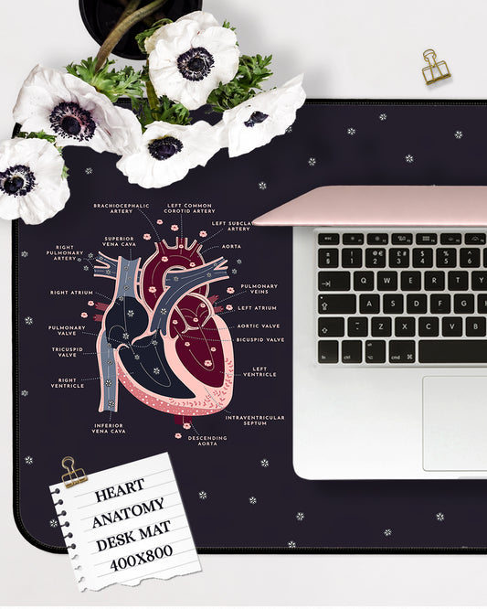 Heart Anatomy Desk Mat