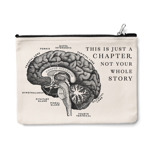 Brain Anatomy Zipper Pouch (Vintage)