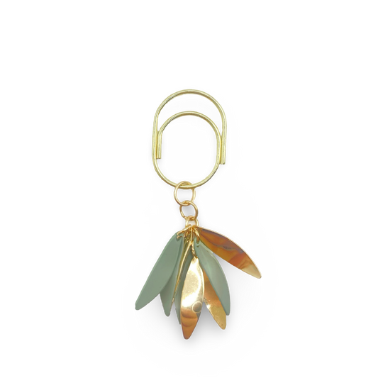 Leaf Bushel Green Planner Bookmark Charms