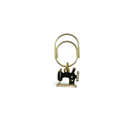 Sewing Machine Black Planner Bookmark Charms