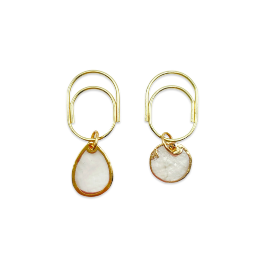 Natural Seashell Duo Planner Bookmark Charms