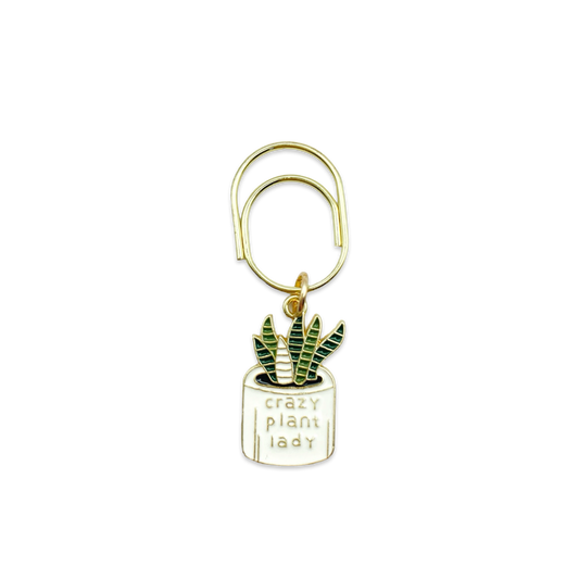 Crazy Plant Lady Planner Bookmark Charms