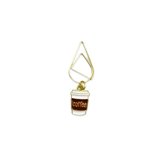 Coffee Travel Cup  Planner Bookmark Charms