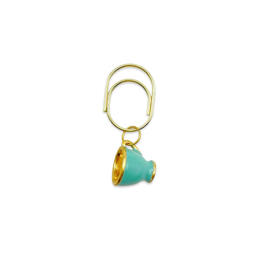 Turquoise Teacup Planner Bookmark Charms