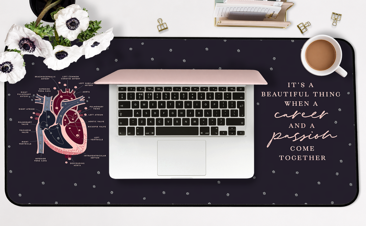 Heart Anatomy Desk Mat