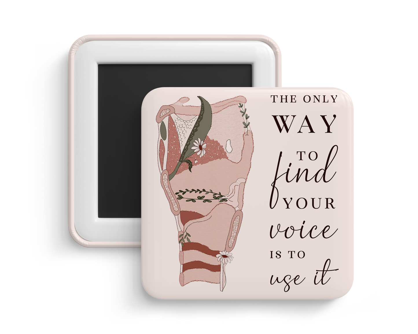 Fridge Magnet - Larynx & Vocal Cords Anatomy