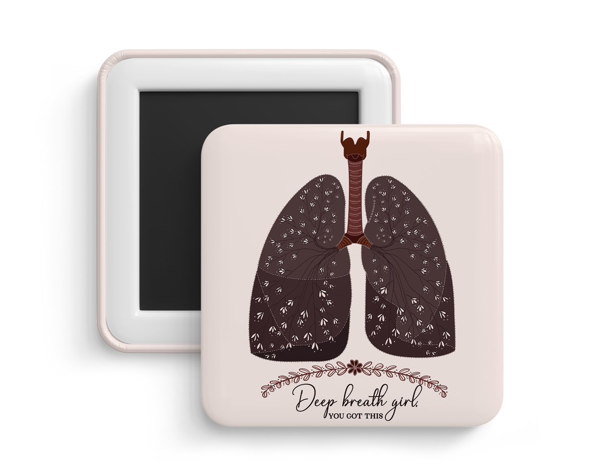 Fridge Magnet - Lung Anatomy (Neutral)