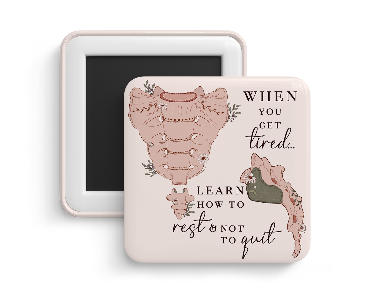 Fridge Magnet - Sacrum & Coccyx Spine Anatomy