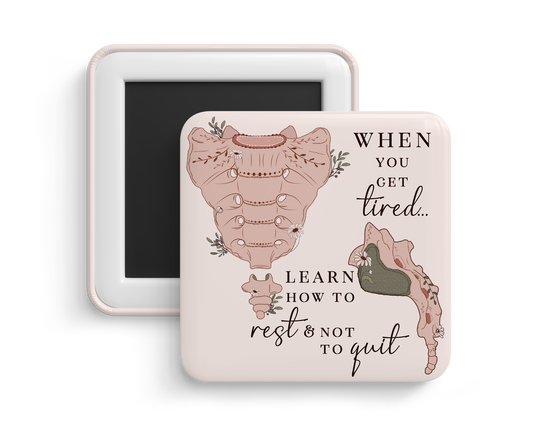 Fridge Magnet - Sacrum & Coccyx Spine Anatomy