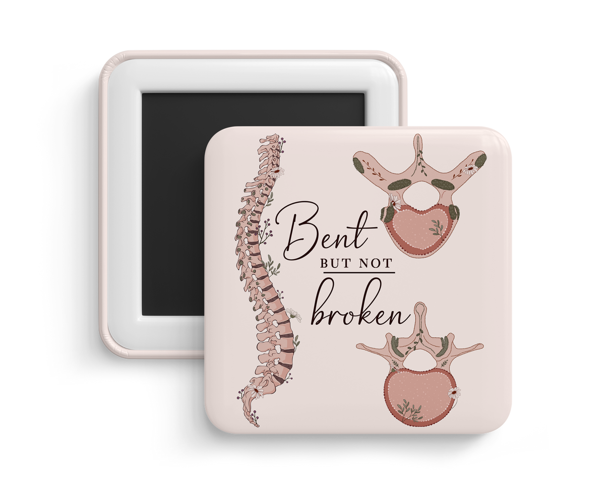 Fridge Magnet - Thoracic & Lumbar Spine Anatomy