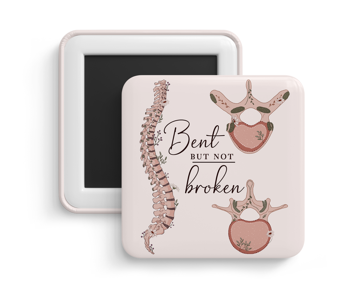 Fridge Magnet - Thoracic & Lumbar Spine Anatomy