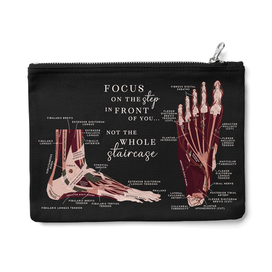 Foot Anatomy Zipper Pouch