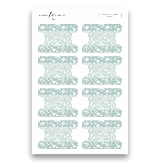 Karoo - Index Sticker Sheet