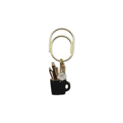 Pen Holder Planner Bookmark Charm (Black)