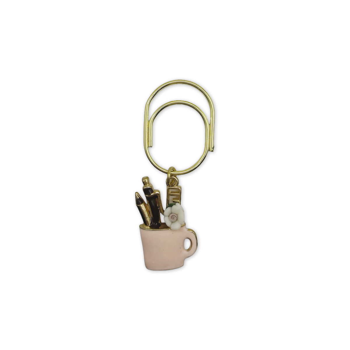 Pen Holder Planner Bookmark Charm (Pink)
