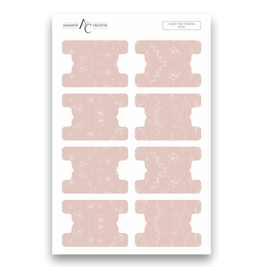 Rosé - Index Sticker Sheet