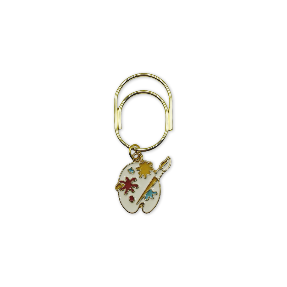 Paint Palette (White) Planner Bookmark Charm